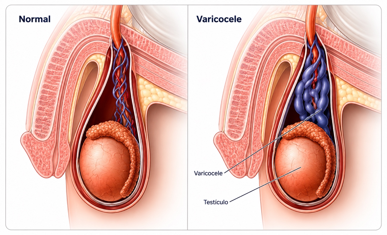 Varicocelectomía con microscopio — fertilidad masculina